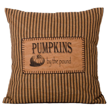 Pumpkins By The Pound Pillow Tea Dyed Black PLLD0018 - The Fox Decor